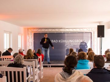 Frank Koebsch bei der Eröffnung des Plein Air Festivals in Kühlungsborn (c) Sonja Jannichsen (1)