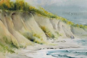 Am Hohen Ufer c Aquarell von Max Struwe