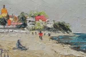 Der Westen von Kühlungsborn, 2019, Öl auf Leinwand, (c) Thomas Freund