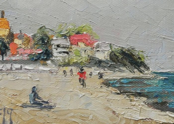 Der Westen von Kühlungsborn, 2019, Öl auf Leinwand, (c) Thomas Freund