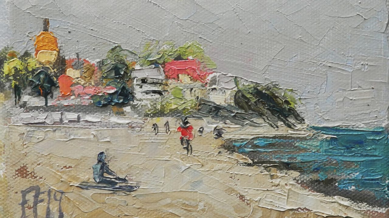 Der Westen von Kühlungsborn, 2019, Öl auf Leinwand, (c) Thomas Freund