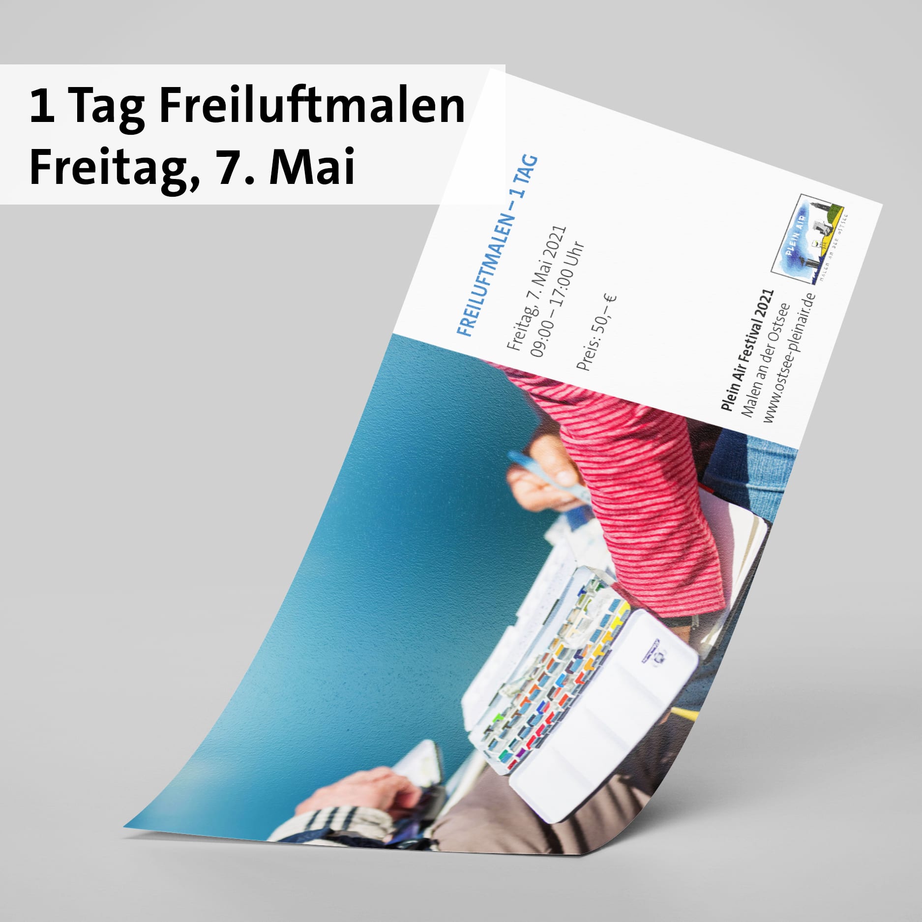 1 Tag Freiluftmalen Freitag 7 Mai 2021 Ostsee Plein Air Festival