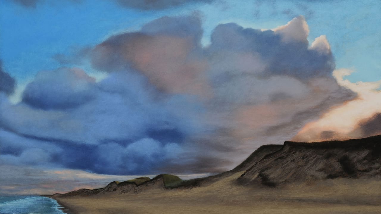 Susanne Mull - Nordische Küste No. 14, Pastell im Format 58 x 78 cm