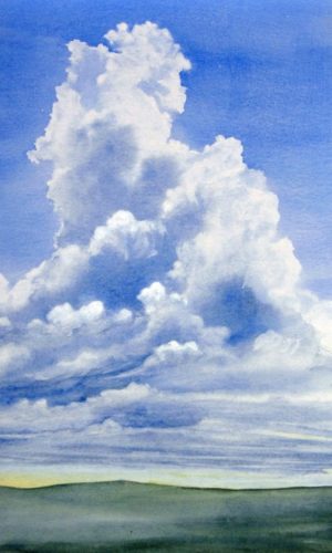 Wolken (c) Aquarelle von Max Struwe