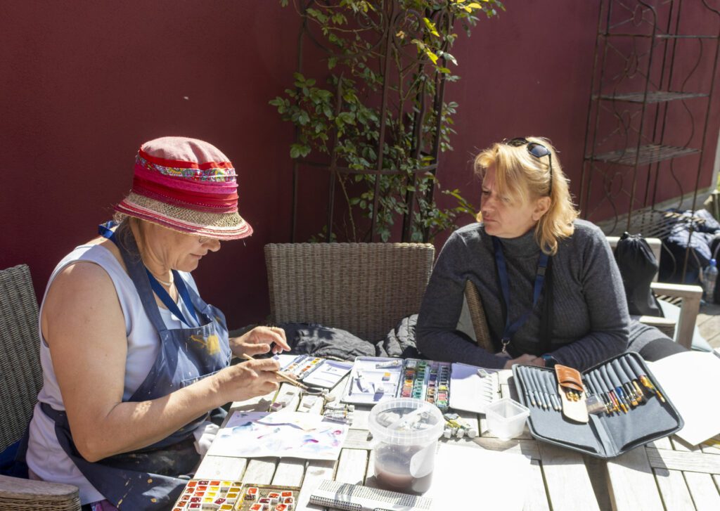 Malen mit Sonja in der der Alten Büdnerei