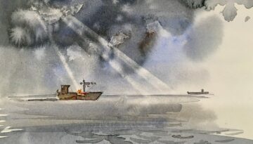 Nach-dem-Regen,-Aquarell,-A4,-J.Huebner