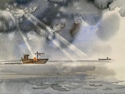 Nach-dem-Regen,-Aquarell,-A4,-J.Huebner