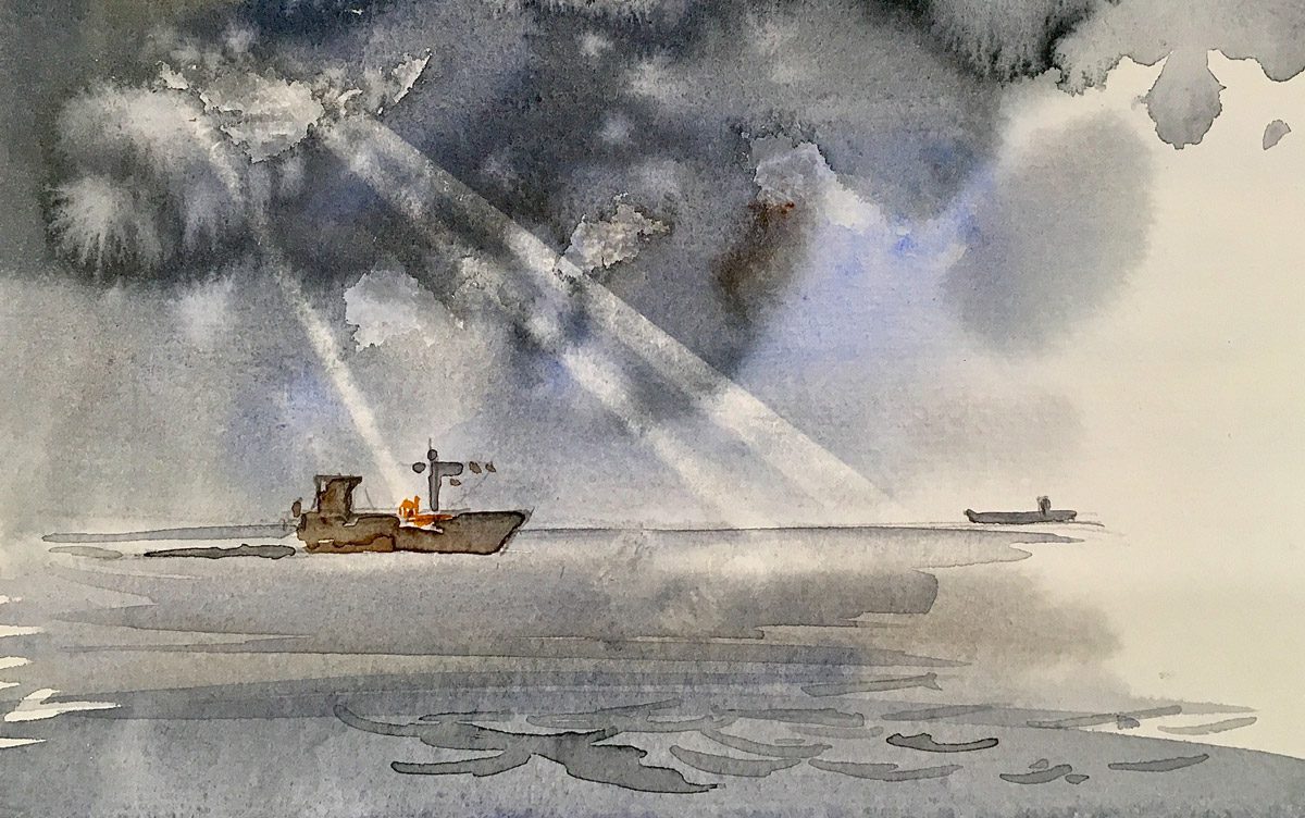 Nach-dem-Regen,-Aquarell,-A4,-J.Huebner